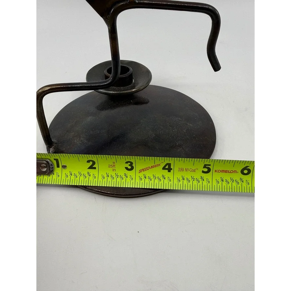Kokopelli Metal Sculpture Candle Holder Wrought Iron Southwestern Flute Player